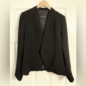 Banana Republic  Inverted Lapel/ Collarless Black Blazer